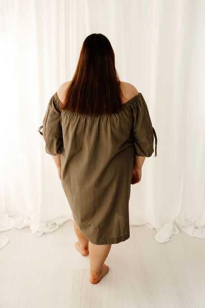 Linen Bloom in Khaki.